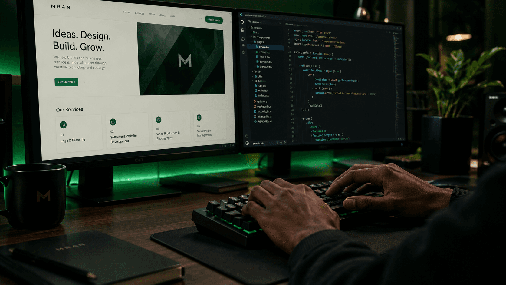 Software and website development work